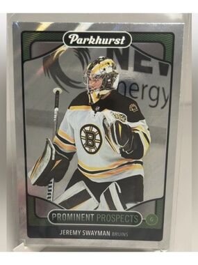 🇨🇦NOW $1🍀 Jeremy Swayman 2021/22 Parkhurst Boston Bruins Rookie RC Hockey Card